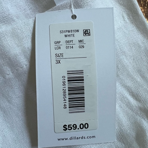 Westbound woman White The ISLAND Crop Pull-On Mid Rise Wide Leg Drawstring Pant - Picture 6 of 10